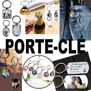 Porte-clés métal, cristal, aluminium personnalisables