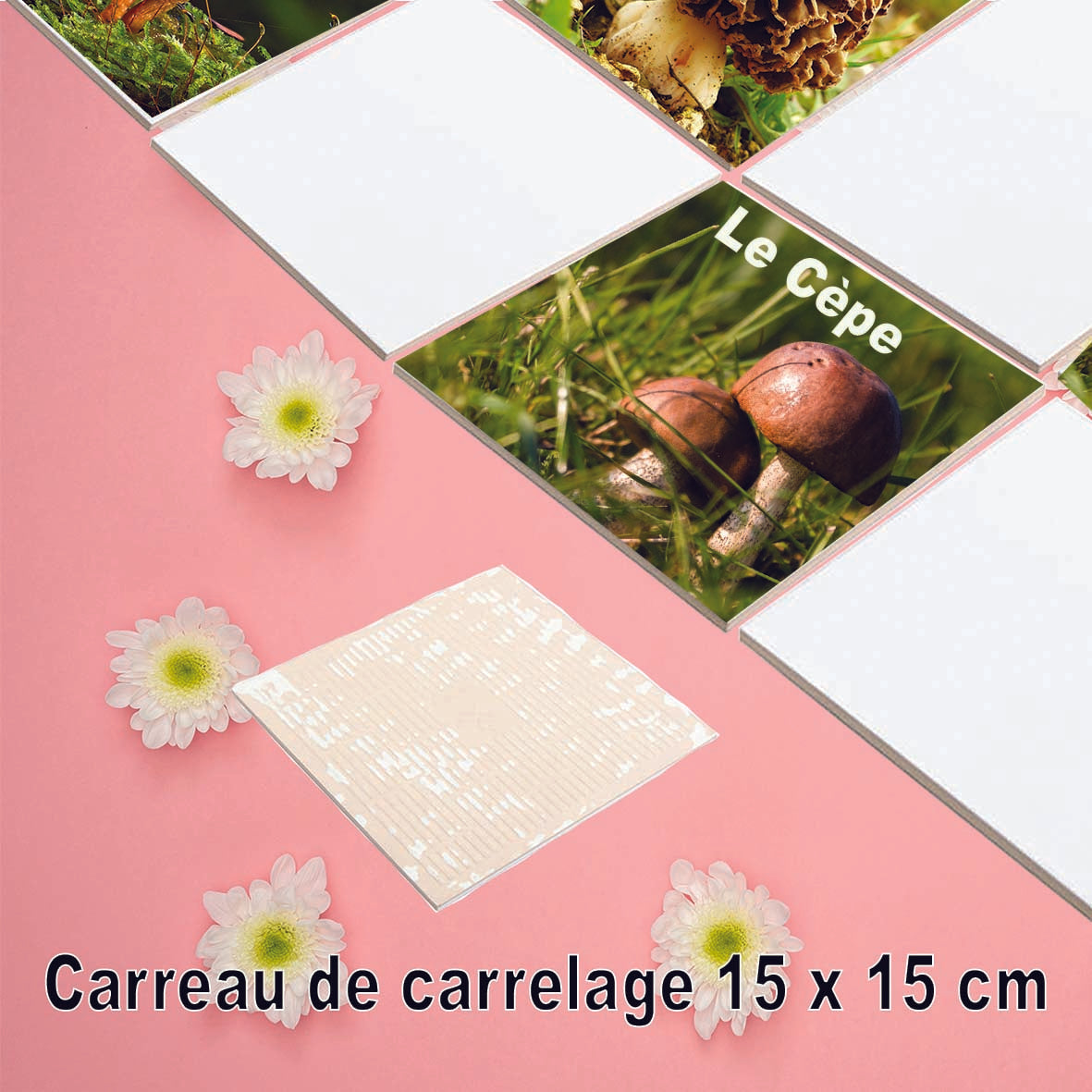 carrelage personnalisé carreau 15 x 15 cm KDO UNIQUE