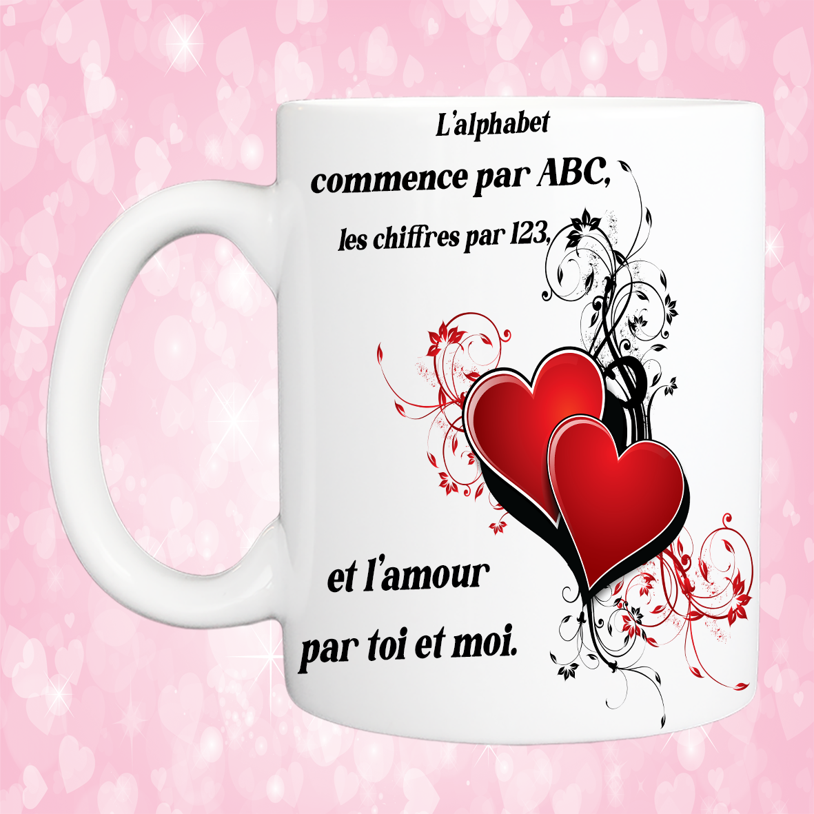 Mug personnalisé amour ABC