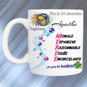 Mug personnalisé sagittaire prénom féminin KDO UNIQUE