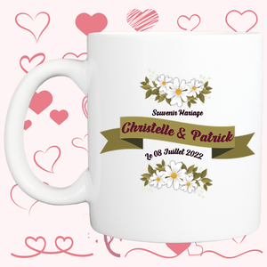 Mug personnalisé souvenir mariage KDO UNIQUE Béziers